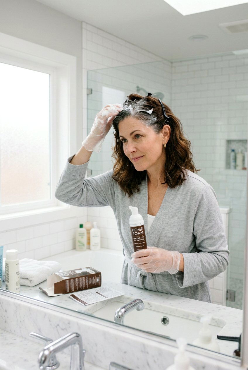 At Home Foam Hair Color For Brunette Gray Coverage - 20 gray coverage color for brunettes - 20 gray coverage color for brunettes