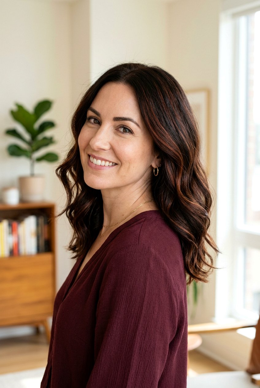 Auburn Babylights On Dark Brunette Hair - 20 babylights for dark brunette hair - 20 babylights for dark brunette hair