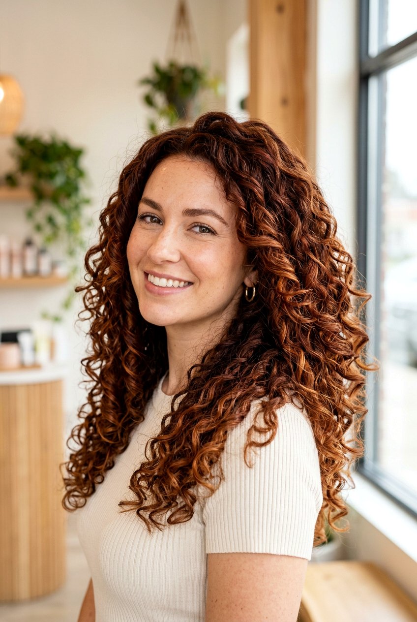 Auburn Balayage Curly Hair - 20 balayage for curly hair - 20 balayage for curly hair