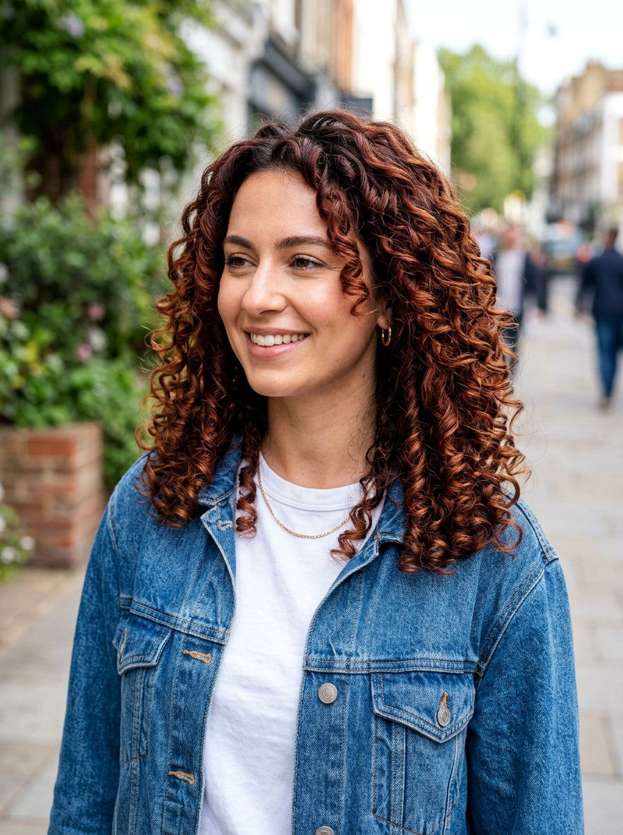 Auburn Balayage On Curly Hair - 20 rich auburn balayage - 20 rich auburn balayage