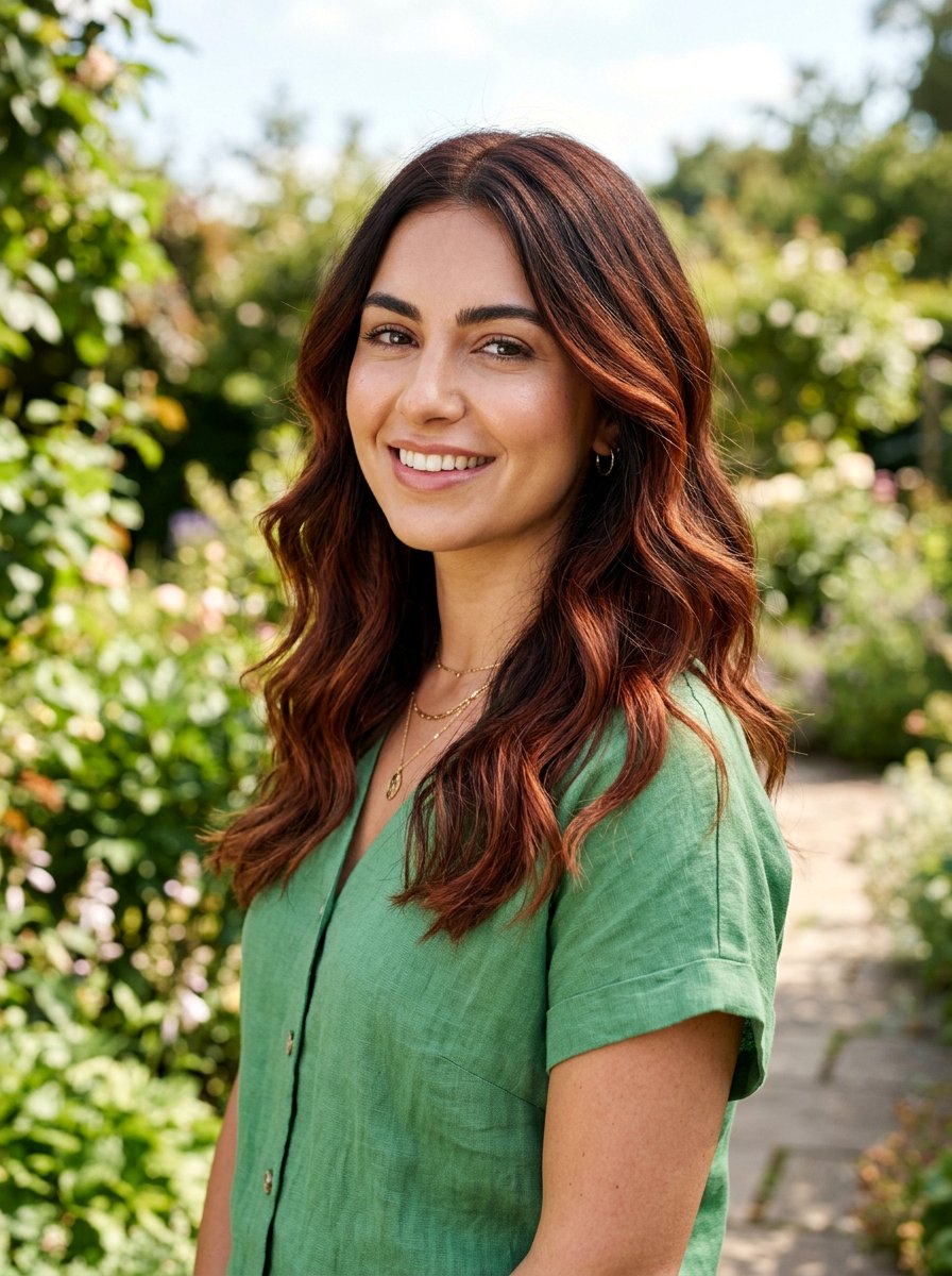 Auburn Balayage On Dark Brown Hair - 20 summer balayage for dark hair - 20 summer balayage for dark hair