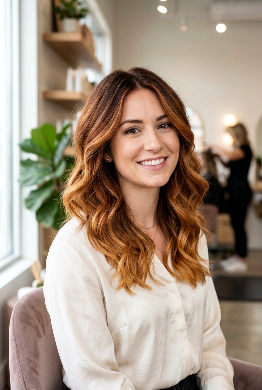 Auburn Balayage On Fine Hair - 20 natural looking auburn balayage - 20 natural looking auburn balayage