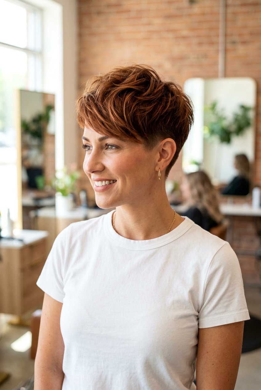 Auburn Balayage Pixie Cut - 20 auburn balayage for short hair - 20 auburn balayage for short hair