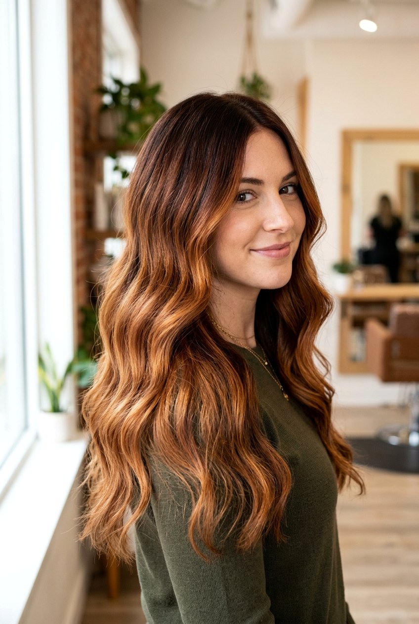 Auburn Balayage - 20 auburn hair color ideas - 20 auburn hair color ideas