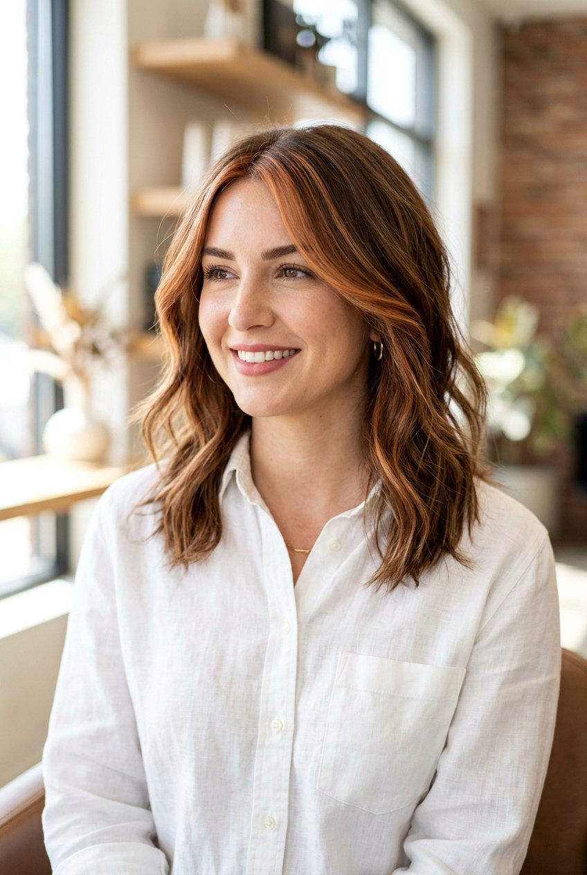 Auburn Bronde Face Framing Highlights - 20 auburn bronde hair color - 20 auburn bronde hair color