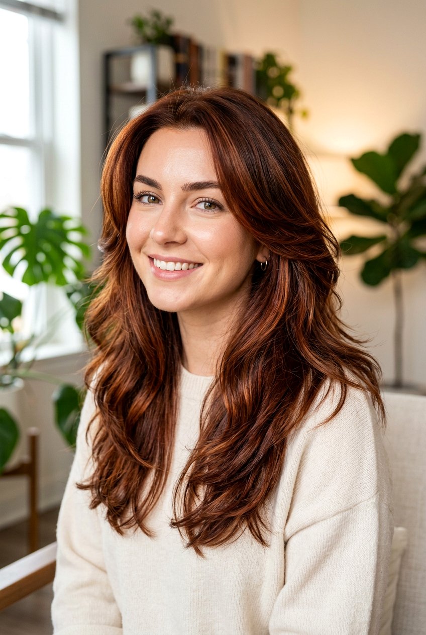 Auburn Brown Hair - 20 hair color ideas for brunettes - 20 hair color ideas for brunettes