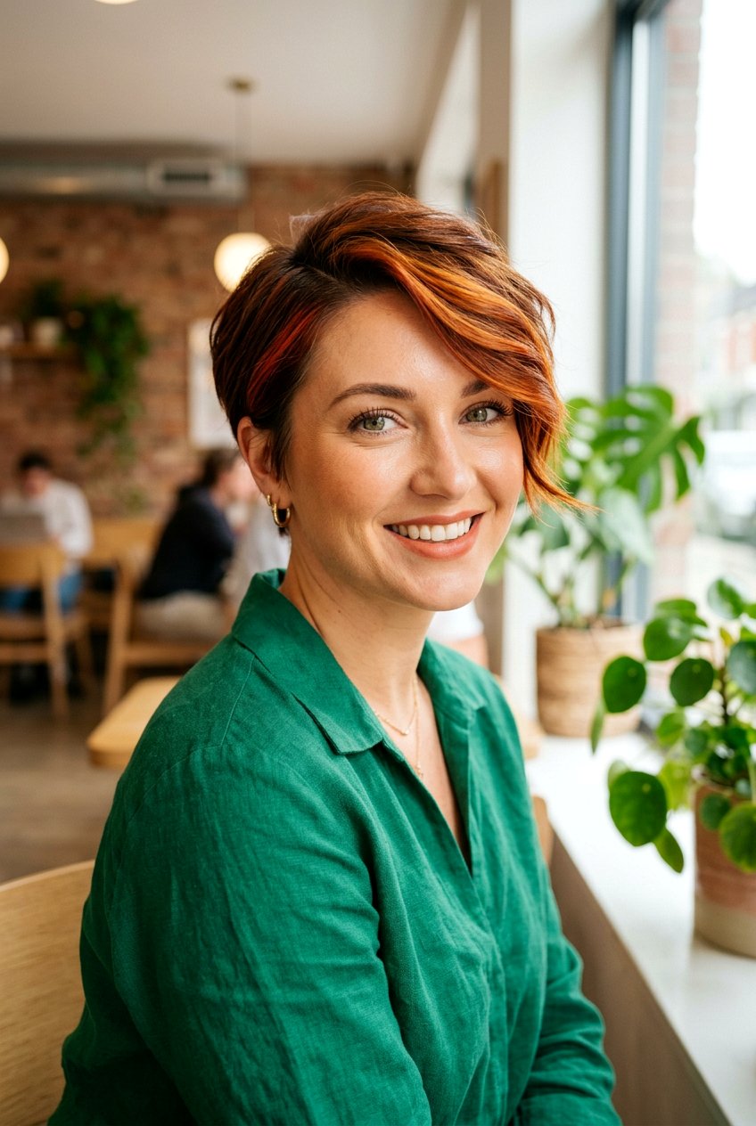 Auburn Brown Pixie Cut - 20 brunette pixie hair color ideas - 20 brunette pixie hair color ideas