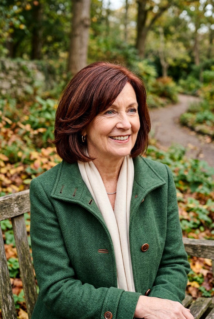 Auburn Brown - 20 hair color ideas for women over 70 - 20 hair color ideas for women over 70