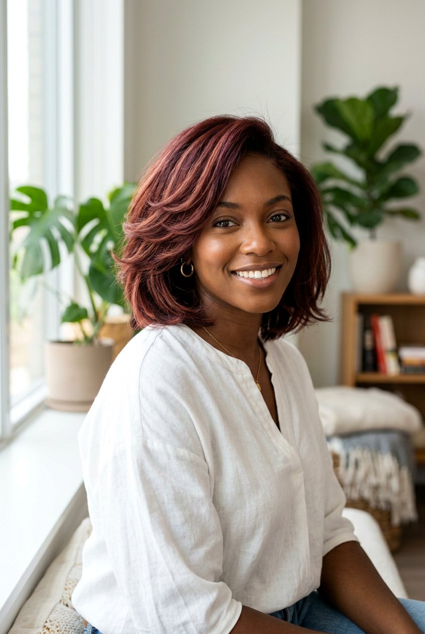 Auburn Fusion Burgundy - 20 burgundy hair color for dark skin - 20 burgundy hair color for dark skin