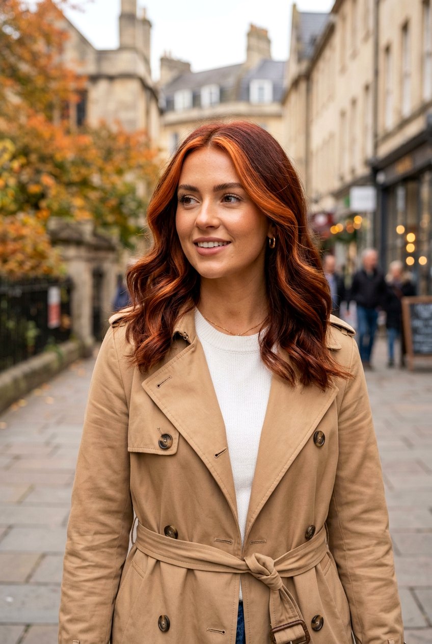 Auburn Hair With Copper Money Piece - 20 copper red money piece hair - 20 copper red money piece hair