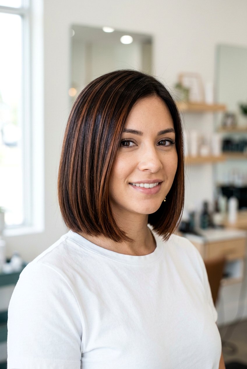 Auburn Highlights On Dark Brown Bob - 20 auburn highlights on dark brown hair - 20 auburn highlights on dark brown hair