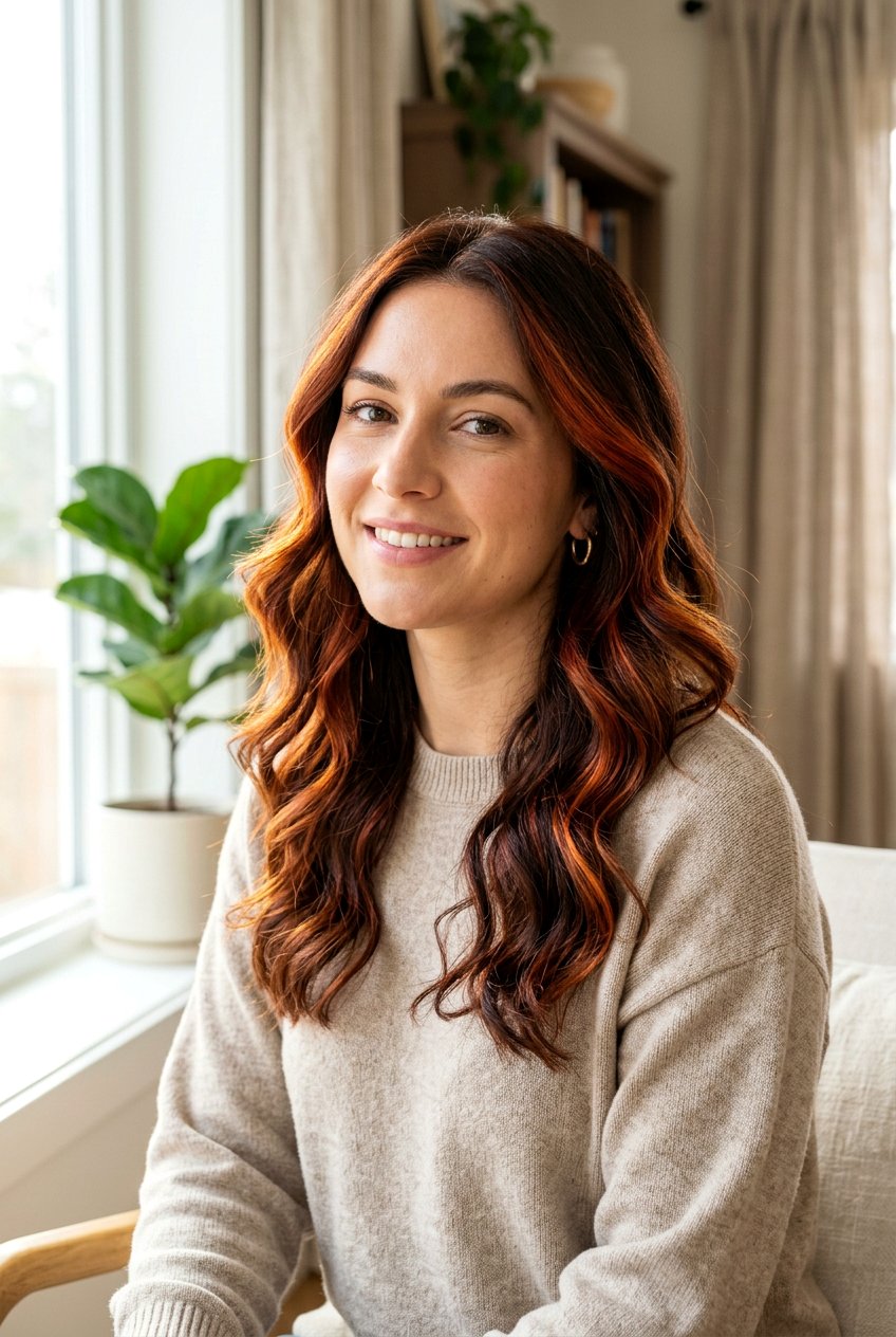 Auburn Highlights On Dark Brown Hair With Copper - 20 auburn highlights on dark brown hair - 20 auburn highlights on dark brown hair