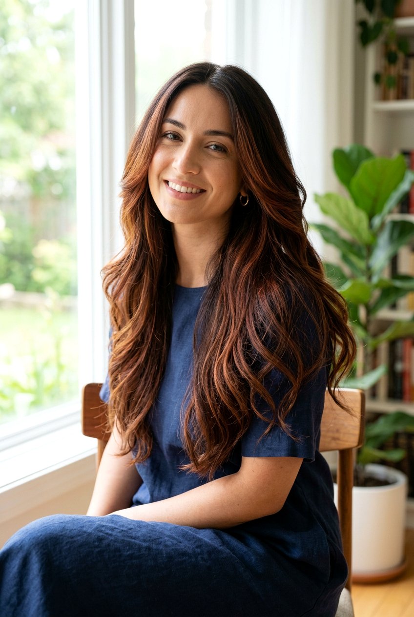 Auburn Highlights On Dark Brown Long Hair - 20 auburn highlights on dark brown hair - 20 auburn highlights on dark brown hair