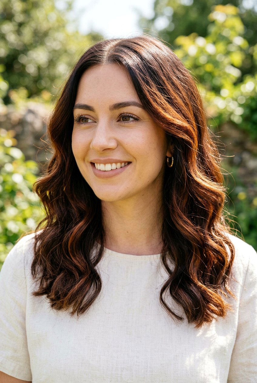 Auburn Highlights On Dark Brown Wavy Hair - 20 auburn highlights on dark brown hair - 20 auburn highlights on dark brown hair