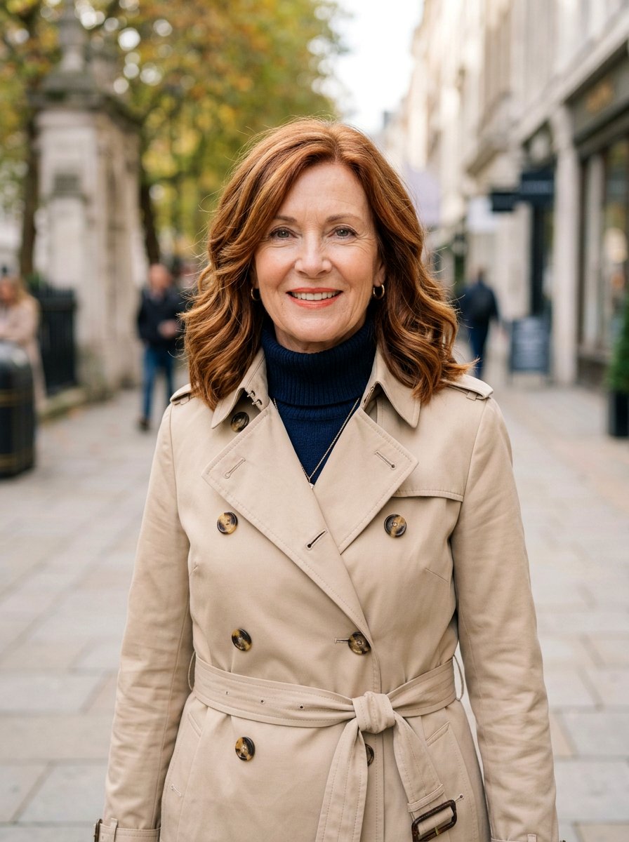 Auburn Layered Lob - 20 red refresh for older women - 20 red refresh for older women