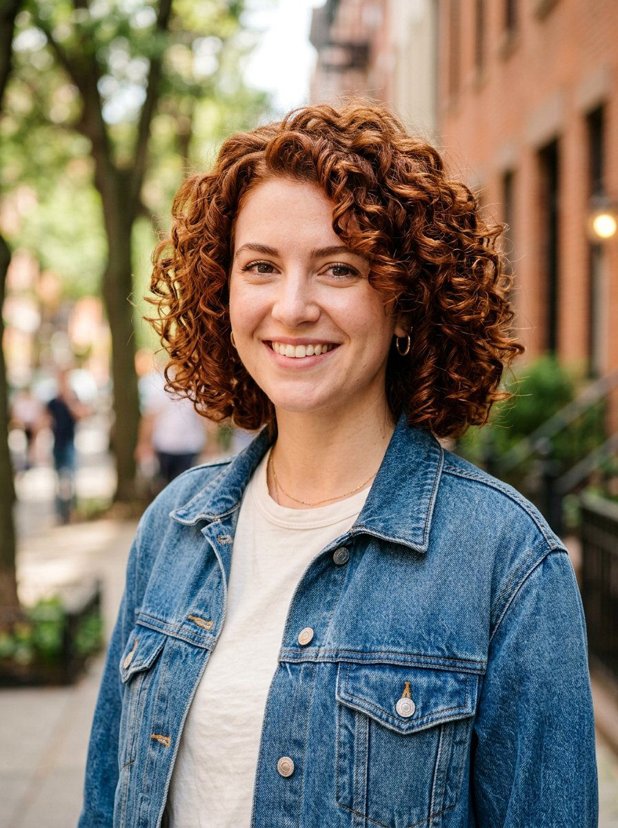 Auburn Red Curly Bob - 20 red curly bob color ideas - 20 red curly bob color ideas