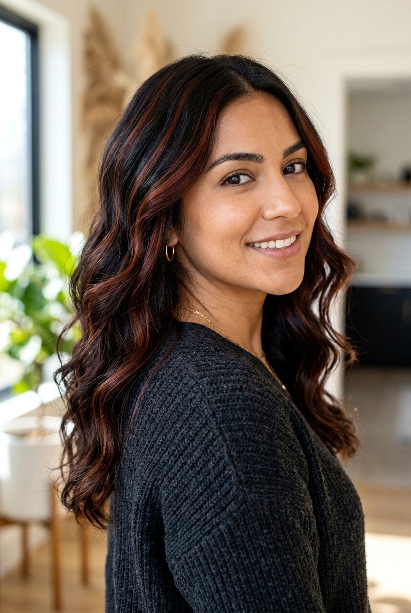 Auburn Ribbon Highlights Dark Hair - 20 ribbon highlights hair - 20 ribbon highlights hair