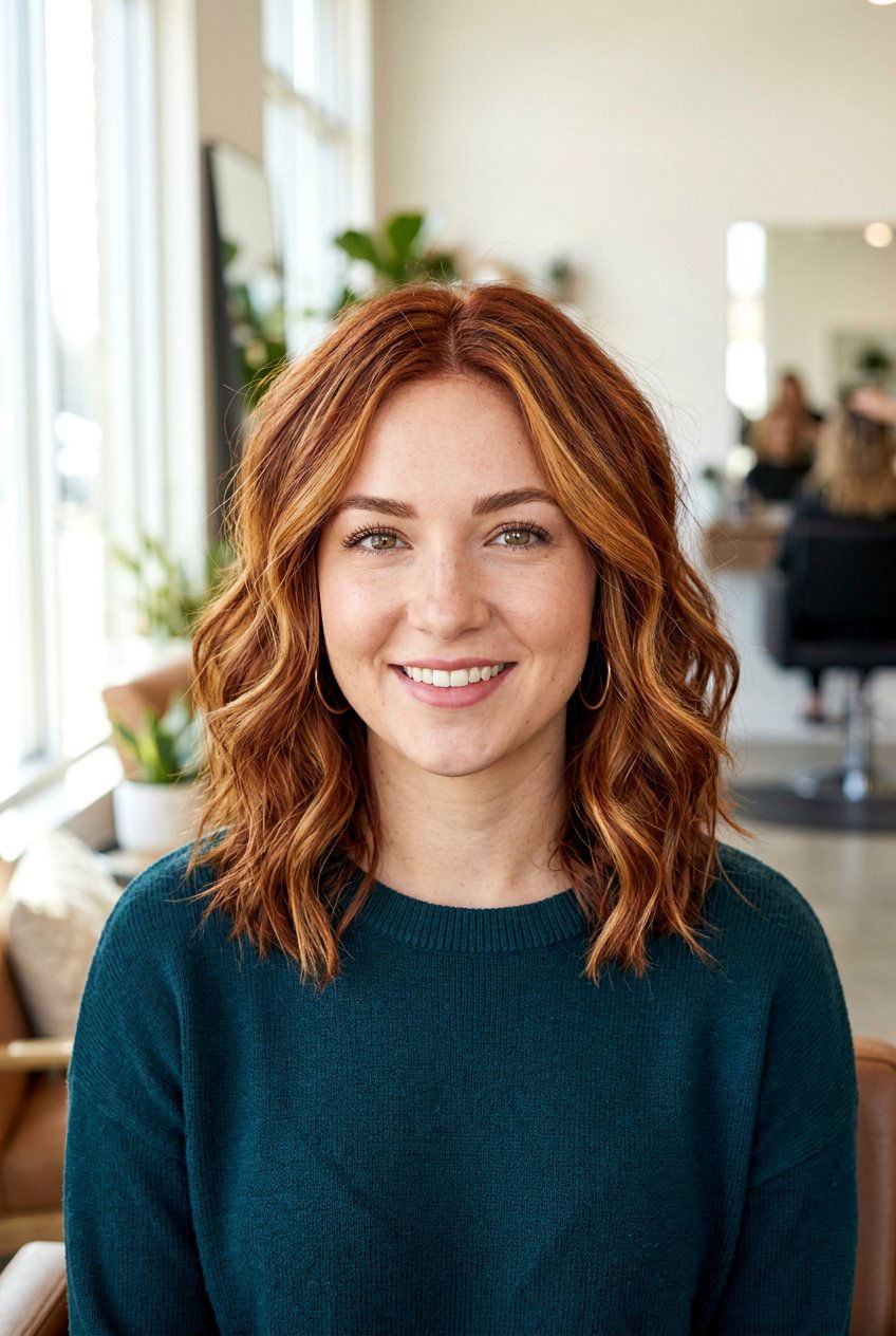 Auburn With Blonde Highlights - 20 auburn hair color ideas - 20 auburn hair color ideas