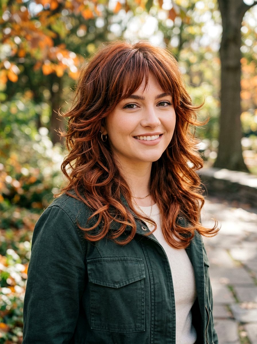 Auburn Wolf Cut - 20 red wolf cut color ideas - 20 red wolf cut color ideas