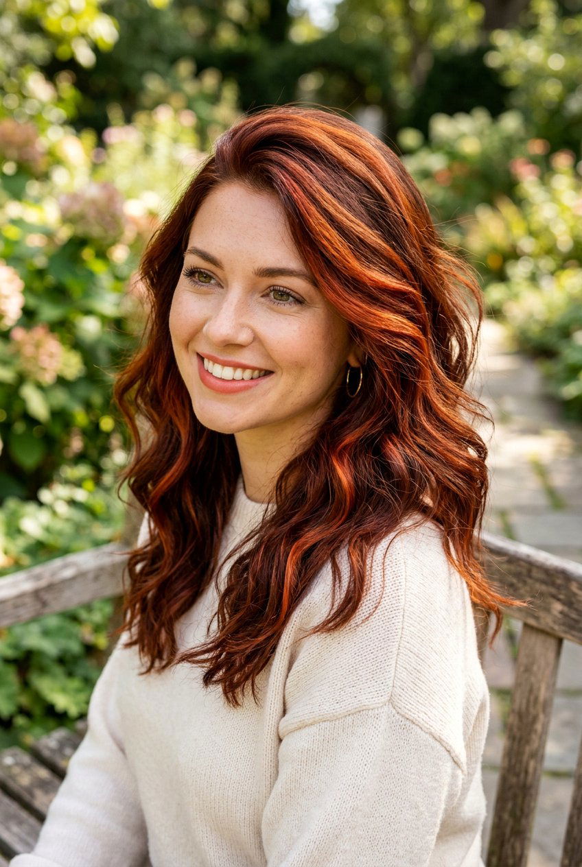 Auburn hair color - 20 winter hair color ideas - 20 winter hair color ideas