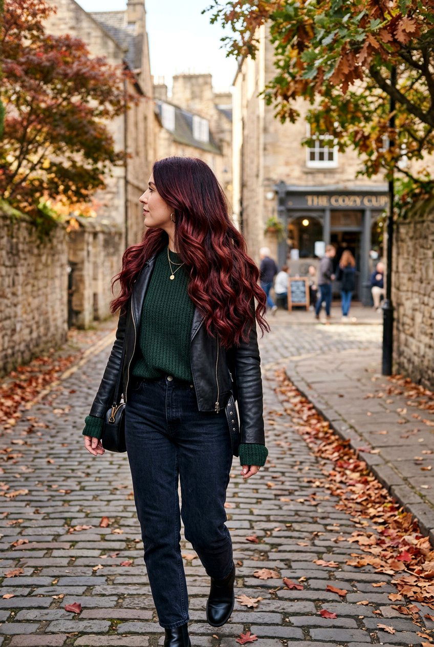 Autumn Berry Auburn Balayage on Dark Hair - 20 auburn balayage on dark hair - 20 auburn balayage on dark hair