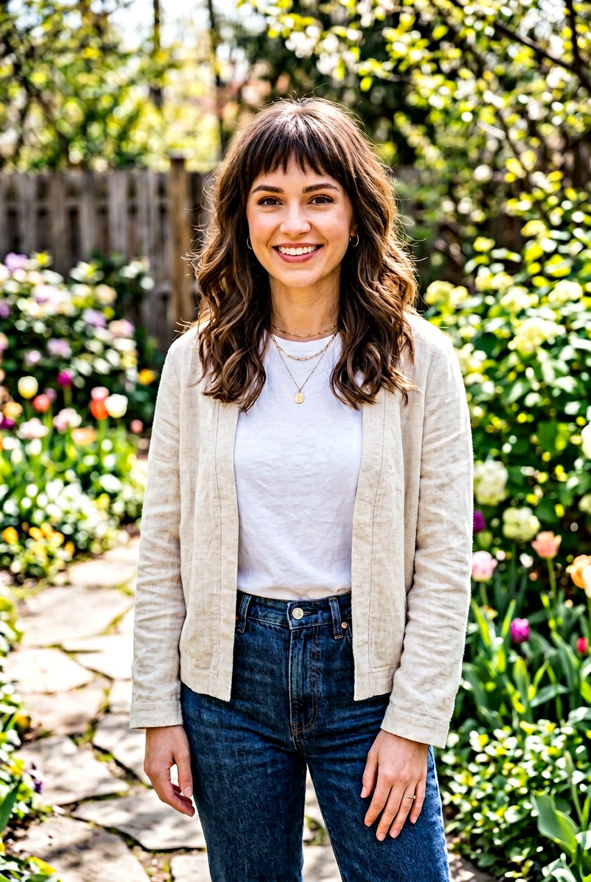 Baby Bangs With Medium Length Hair - 20 fresh spring haircut ideas - 20 fresh spring haircut ideas