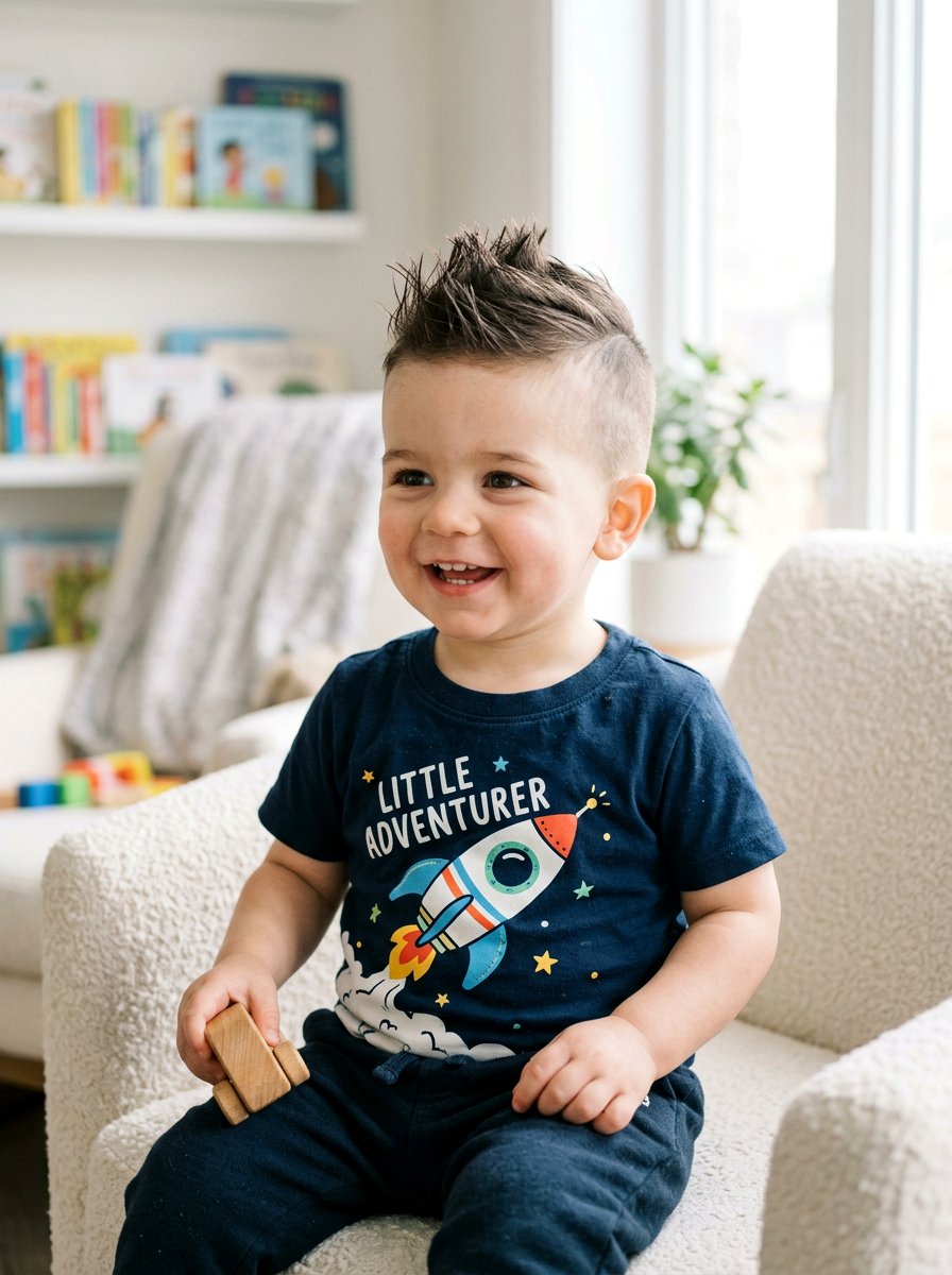 Baby Boy Faux Hawk - 20 first haircut ideas for boys - 20 first haircut ideas for boys