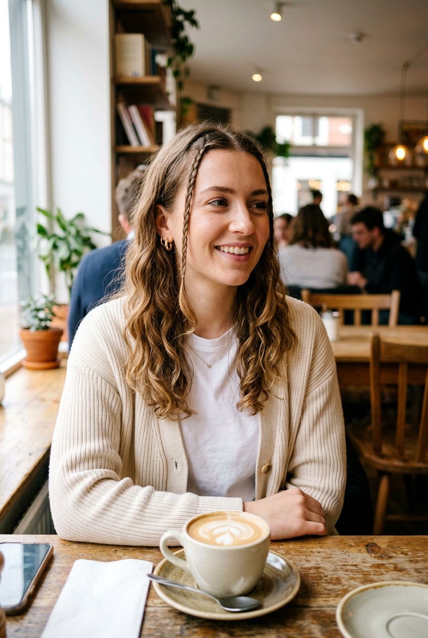 Baby Braids With Loose Hair - 20 coffee date hairstyles - 20 coffee date hairstyles