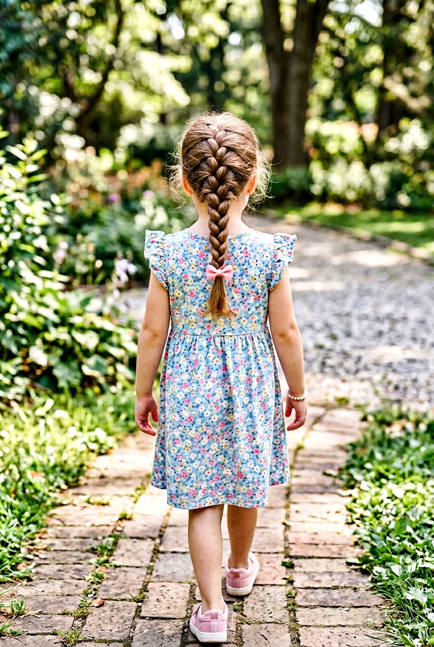 Baby French Braid Down The Back - 20 baby hair styling ideas for girls - 20 baby hair styling ideas for girls