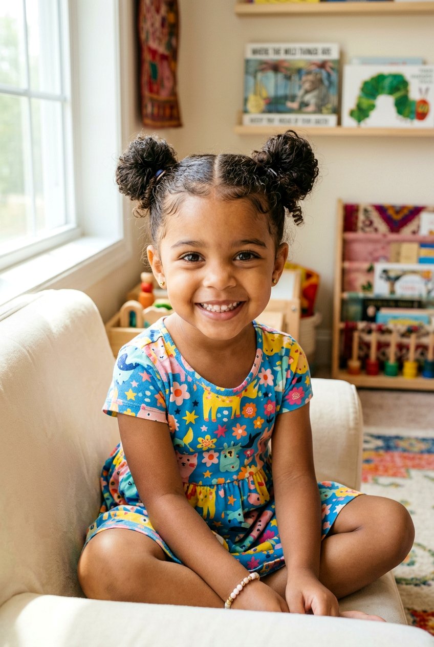 Baby Space Buns On Top - 20 baby hair styling ideas for girls - 20 baby hair styling ideas for girls