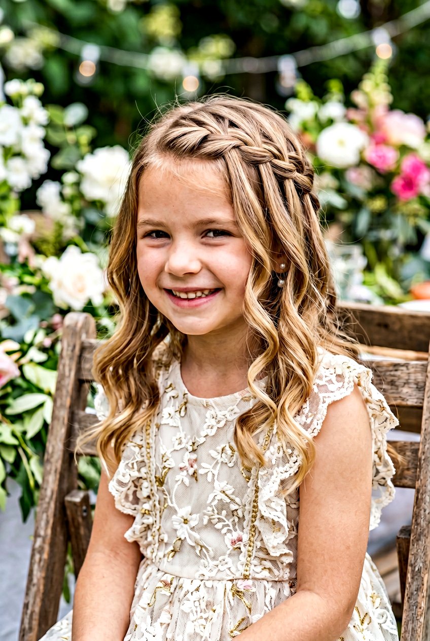 Baby Waterfall Braid On Top - 20 baby hair styling ideas for girls - 20 baby hair styling ideas for girls