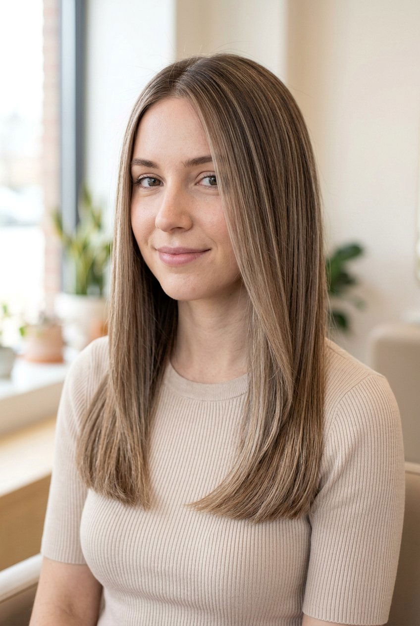 Babylights Balayage on Straight Fine Hair - 20 balayage for straight hair - 20 balayage for straight hair