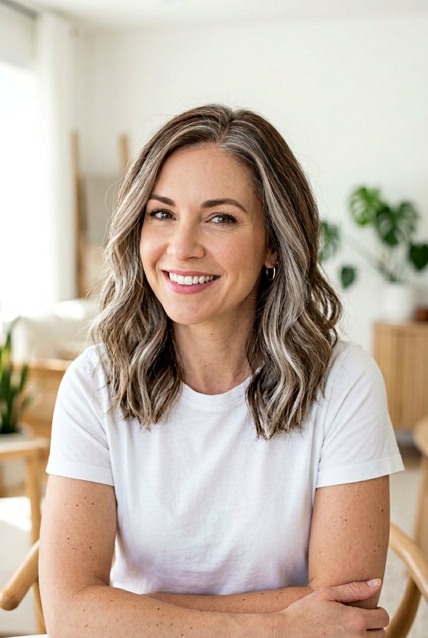 Babylights For Gray Blending On Brown Hair - 20 gray blending highlights for brunettes - 20 gray blending highlights for brunettes