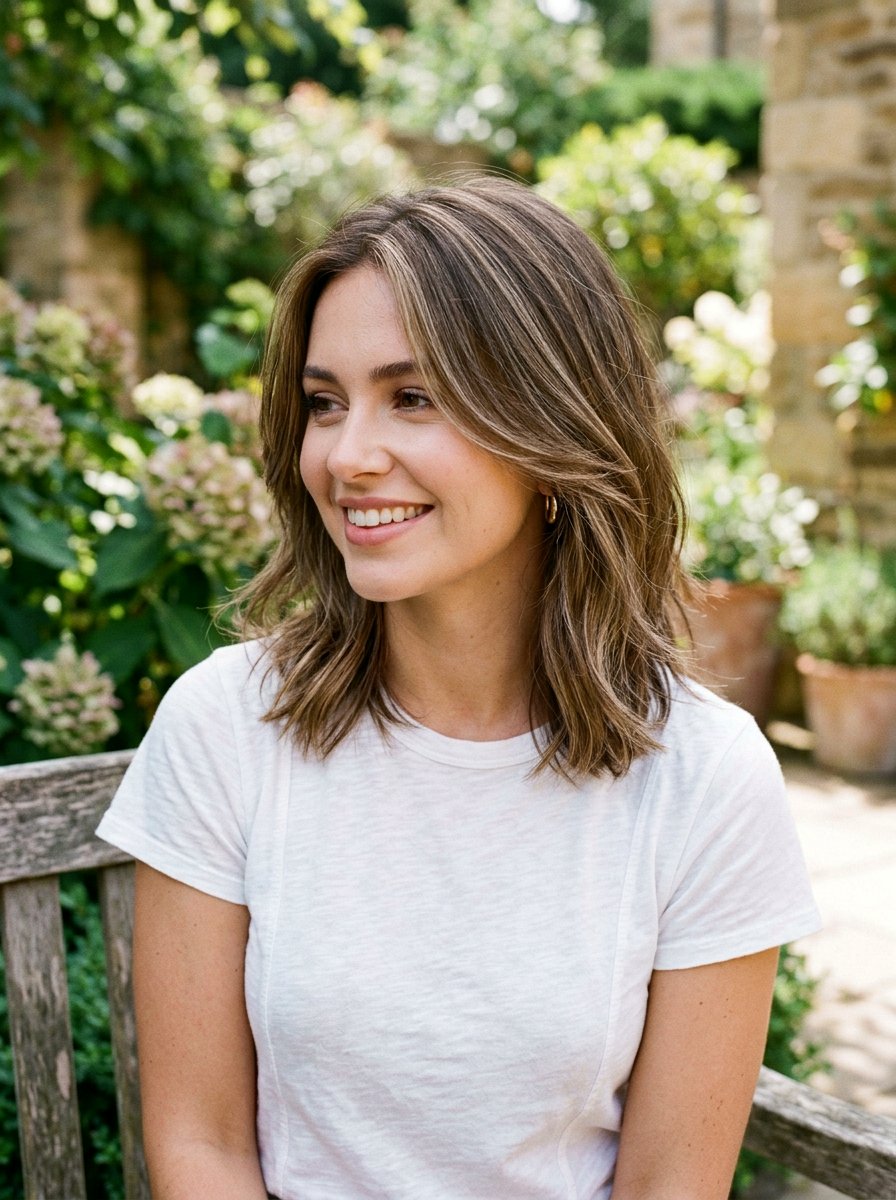 Babylights For Layered Lob - 20 salon color ideas for layered lobs - 20 salon color ideas for layered lobs