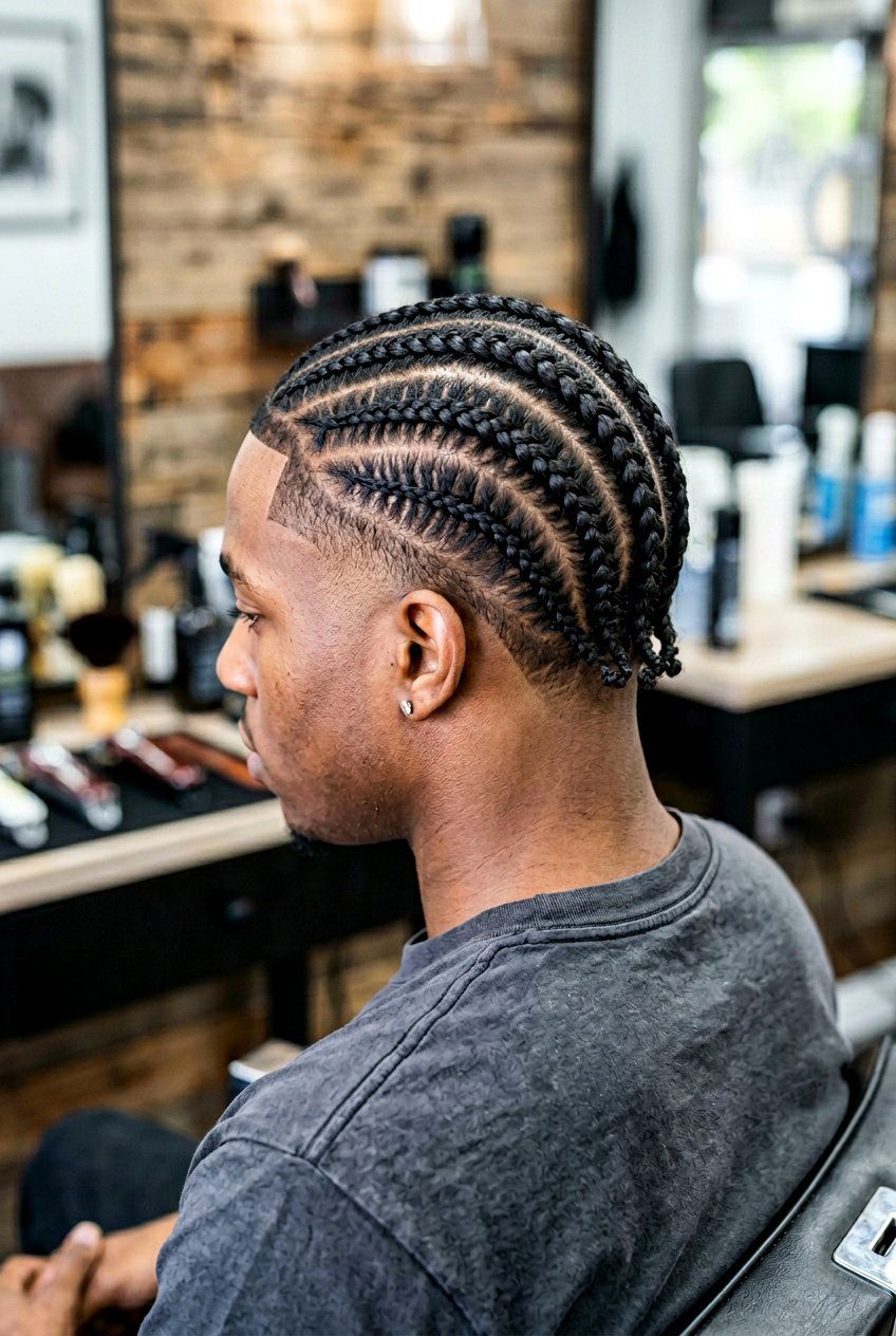 Back To Front Cornrows - 20 cornrows with taper fade men - 20 cornrows with taper fade men