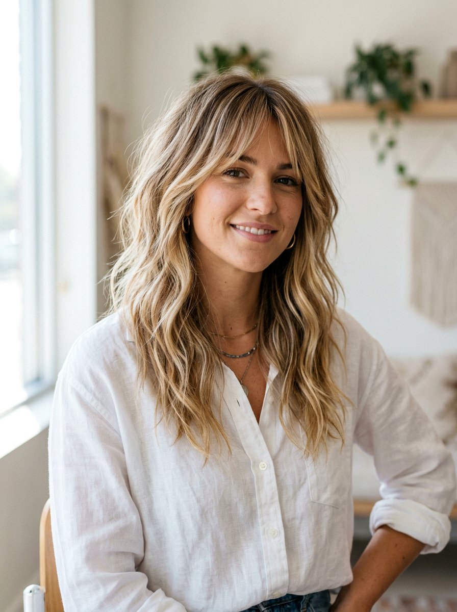 Balayage Blonde Shag Haircut - 20 salon color ideas for shag haircuts - 20 salon color ideas for shag haircuts