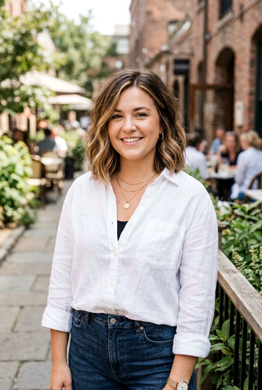 Balayage Collarbone Bob for Round Face - 20 collarbone bob for round face - 20 collarbone bob for round face