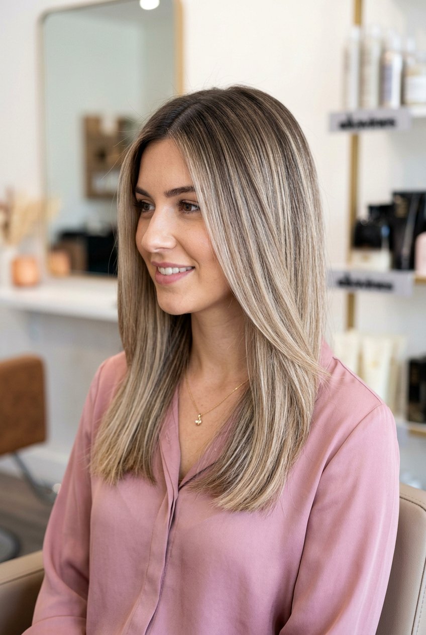 Balayage with Root Shadow and Babylights - 20 balayage with root shadow - 20 balayage with root shadow