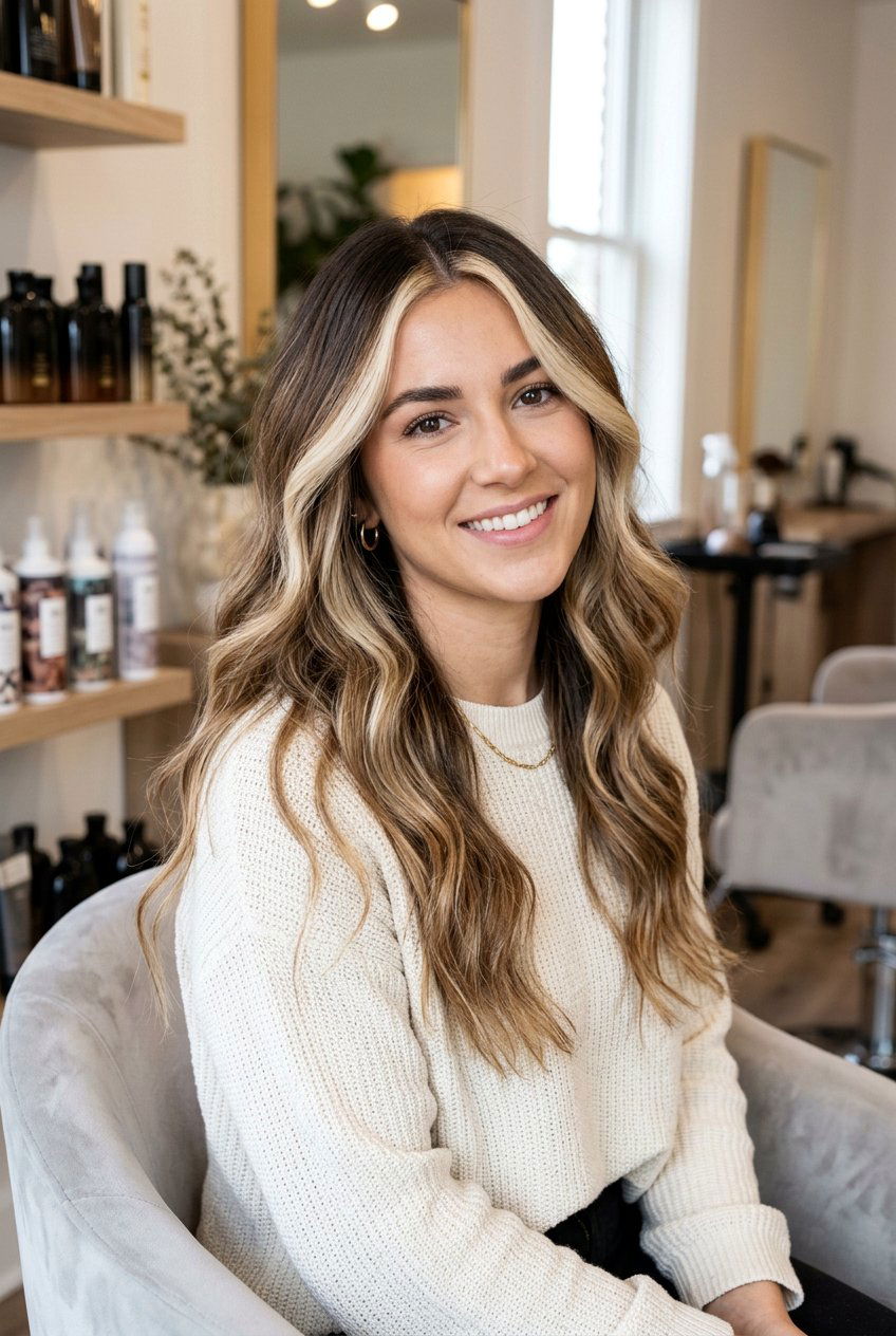 Balayage with Root Shadow and Money Piece - 20 balayage with root shadow - 20 balayage with root shadow