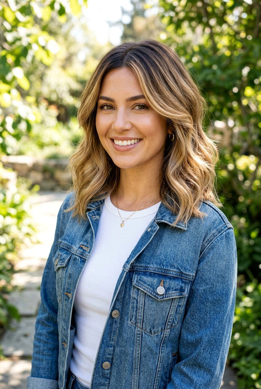 Balayage with Root Shadow on Medium Length Hair - 20 balayage with root shadow - 20 balayage with root shadow