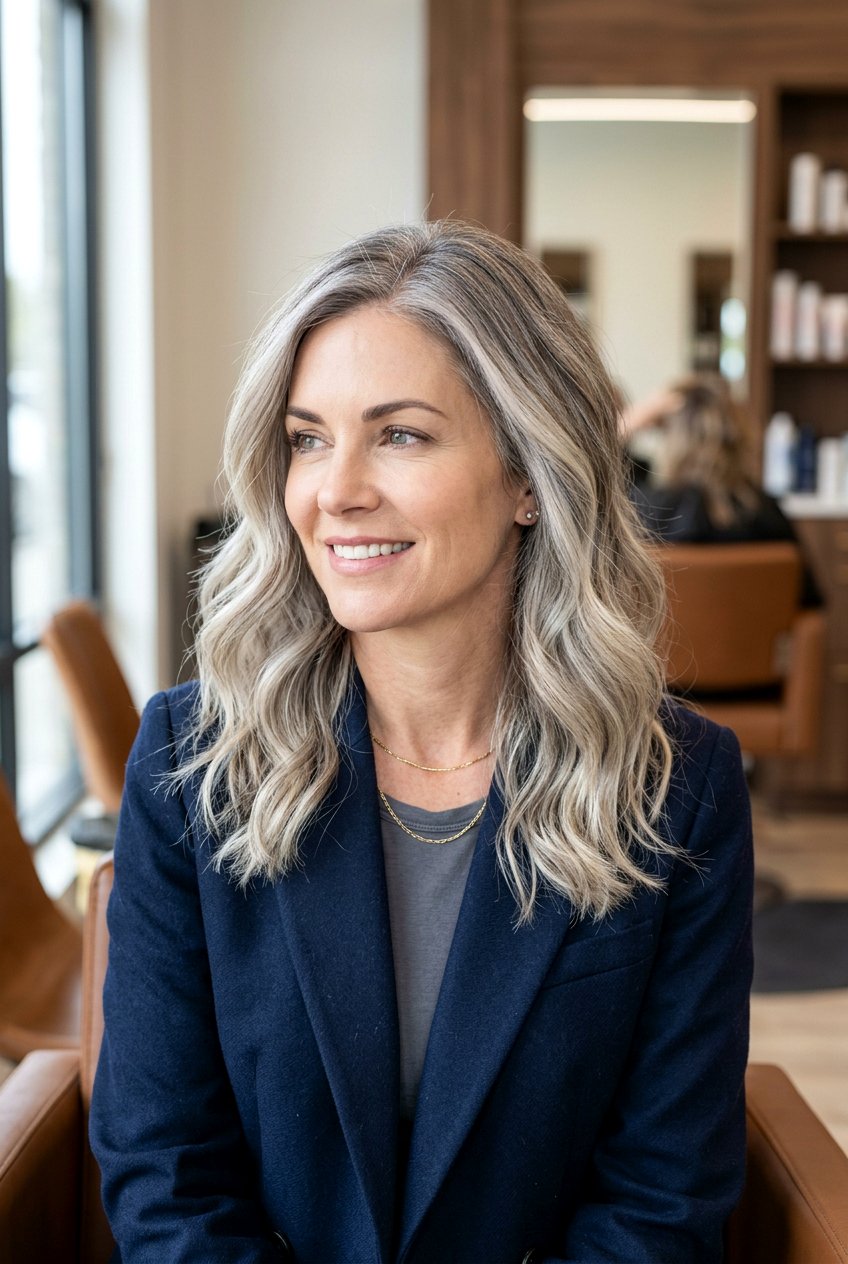 Balayage with Shadow Root for Gray Blending - 20 balayage with root shadow - 20 balayage with root shadow