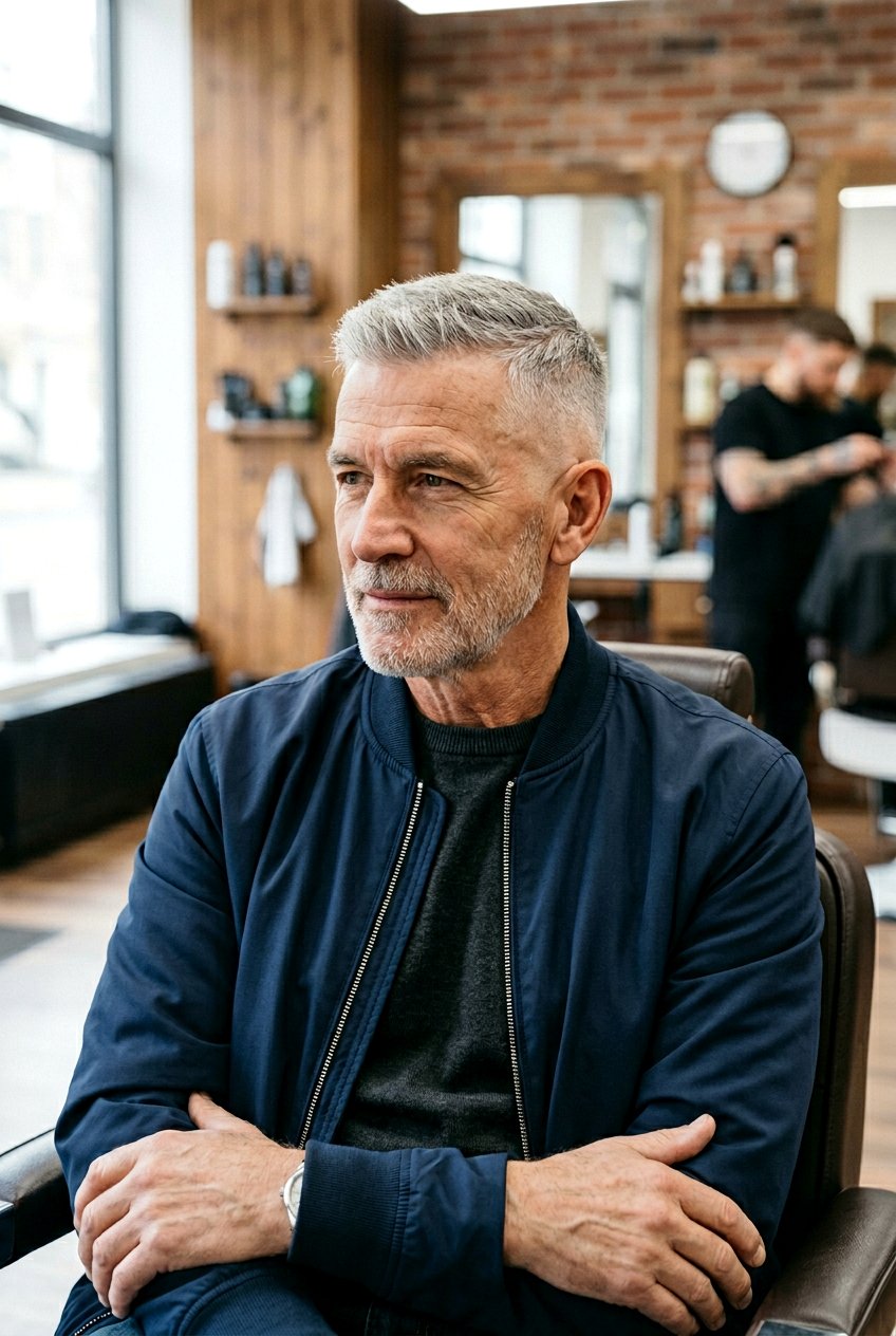 Bald Fade Crew Cut - 20 neat crew cut for older men - 20 neat crew cut for older men