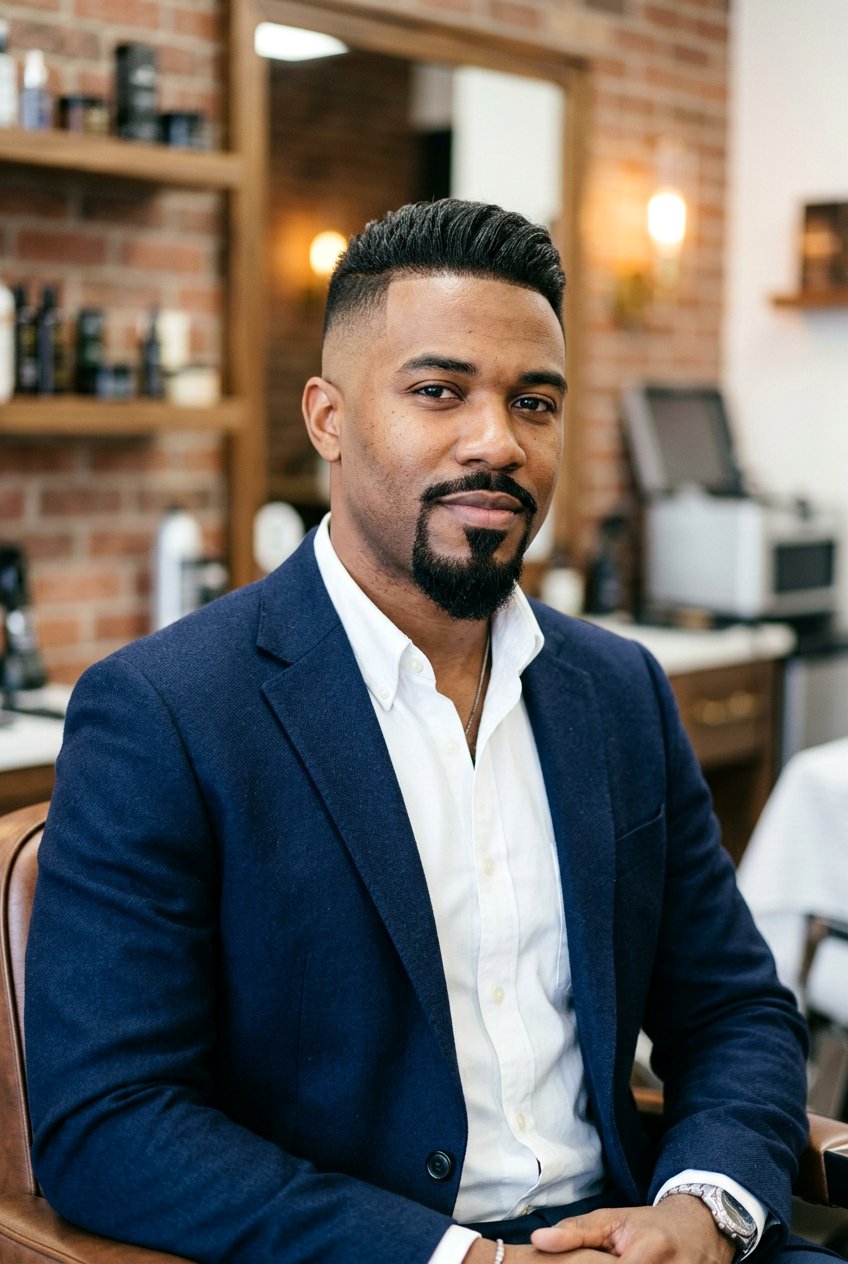 Bald Fade Taper With Van Dyke Beard - 20 men beard fade with taper haircut - 20 men beard fade with taper haircut