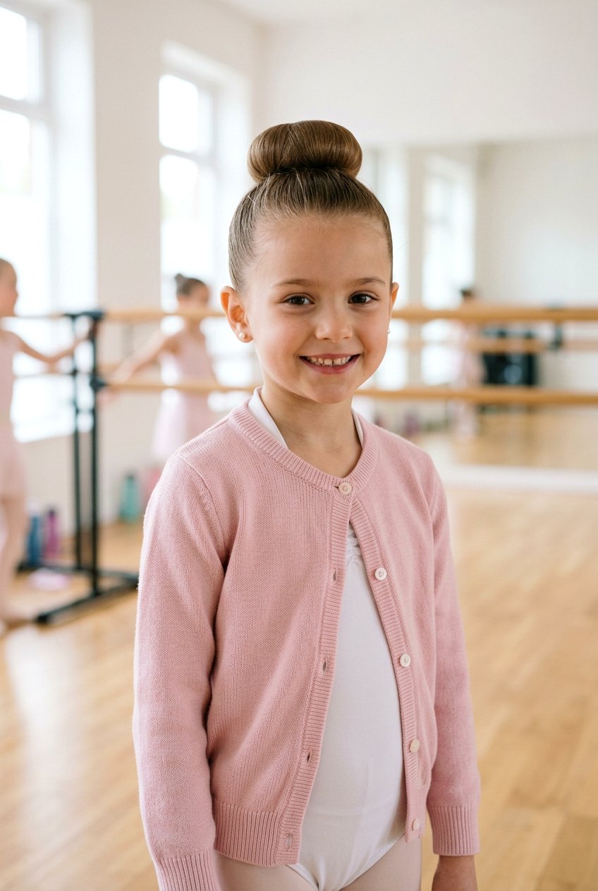 Ballerina Bun - 20 neat school hairstyle for little girls - 20 neat school hairstyle for little girls