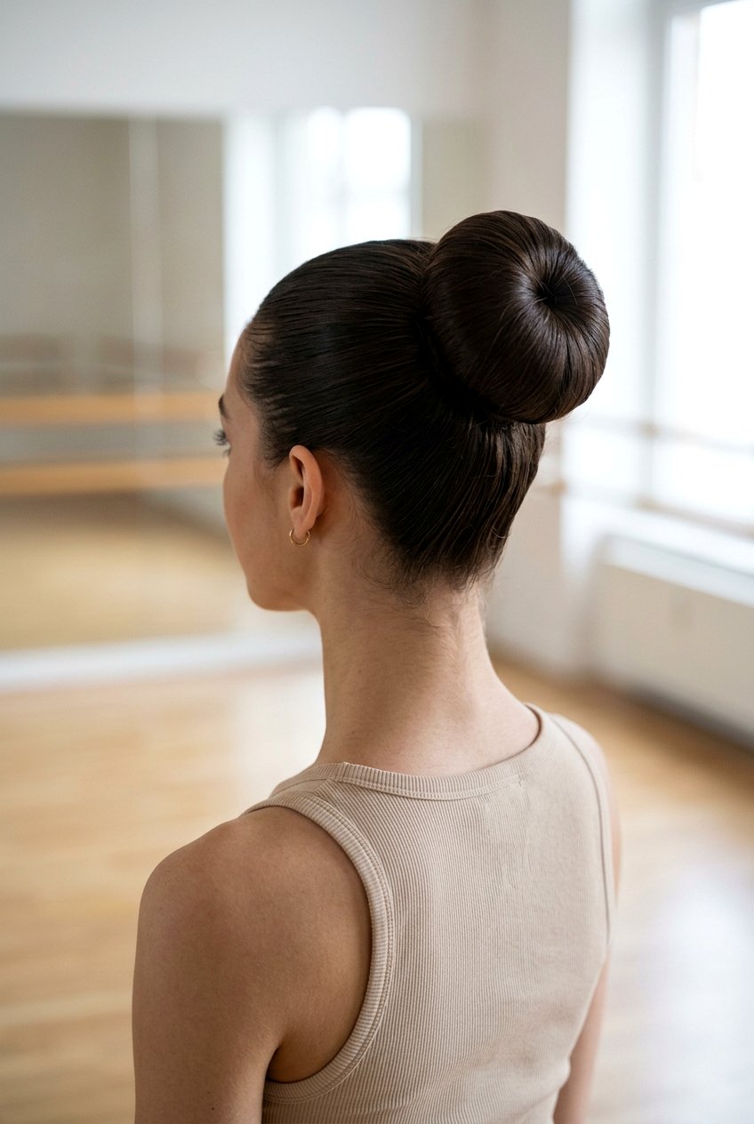Ballerina Bun With Donut - 20 ballerina bun hairstyle - 20 ballerina bun hairstyle