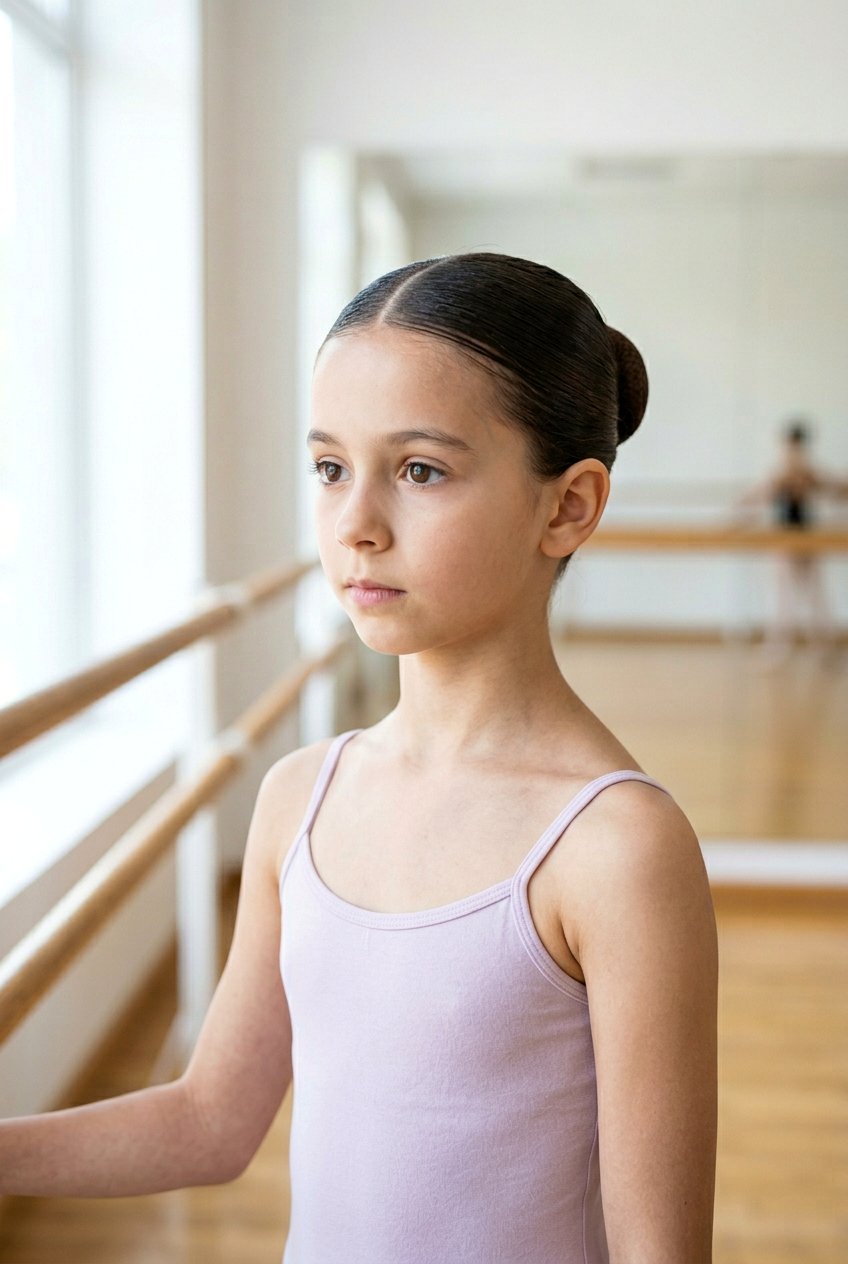 Ballet Bun With Middle Part For Girls - 20 ballet bun for girls - 20 ballet bun for girls