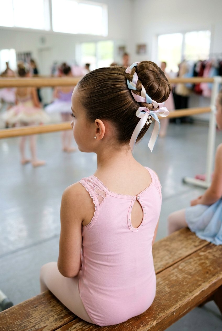 Ballet Bun With Ribbon For Girls - 20 ballet bun for girls - 20 ballet bun for girls