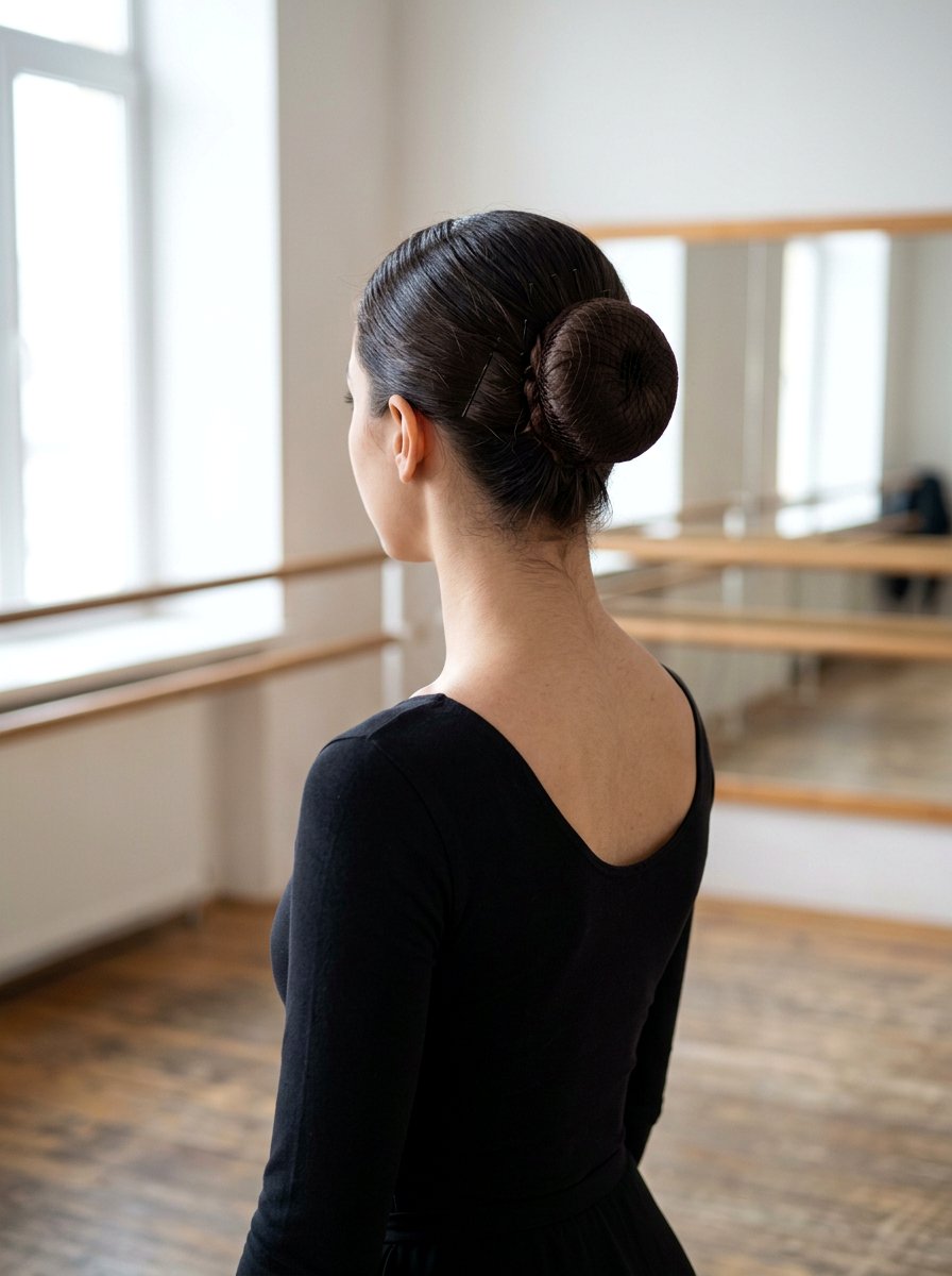 Ballet Bun for Long Hair - 20 tidy bun for office mornings - 20 tidy bun for office mornings