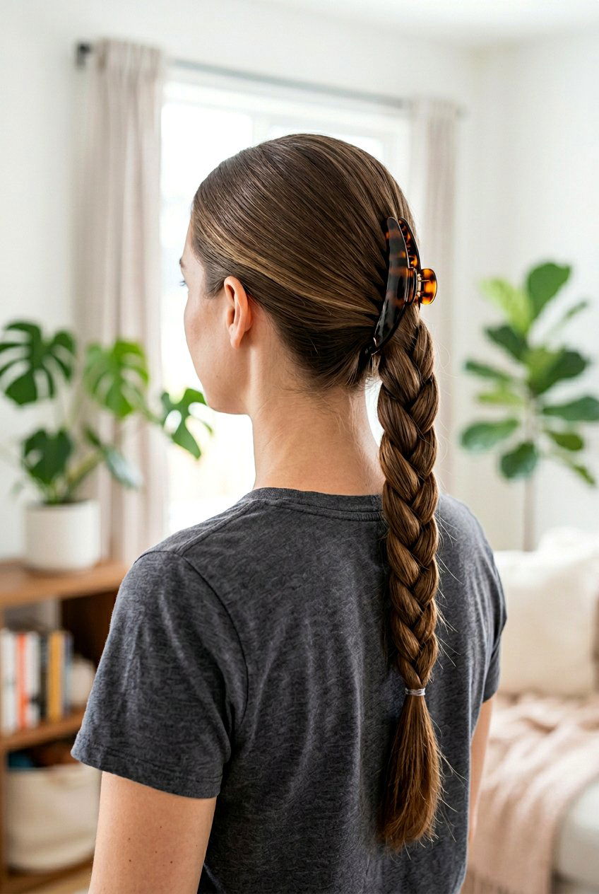 Banana Clip Braided Ponytail - 20 banana clip hairstyles - 20 banana clip hairstyles
