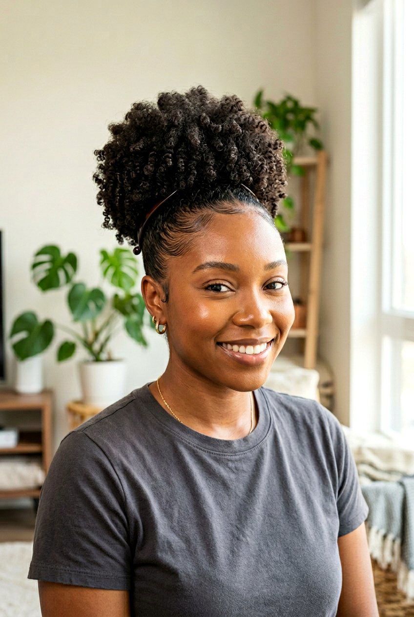 Banana Clip Puff For Natural Hair - 20 banana clip hairstyles - 20 banana clip hairstyles